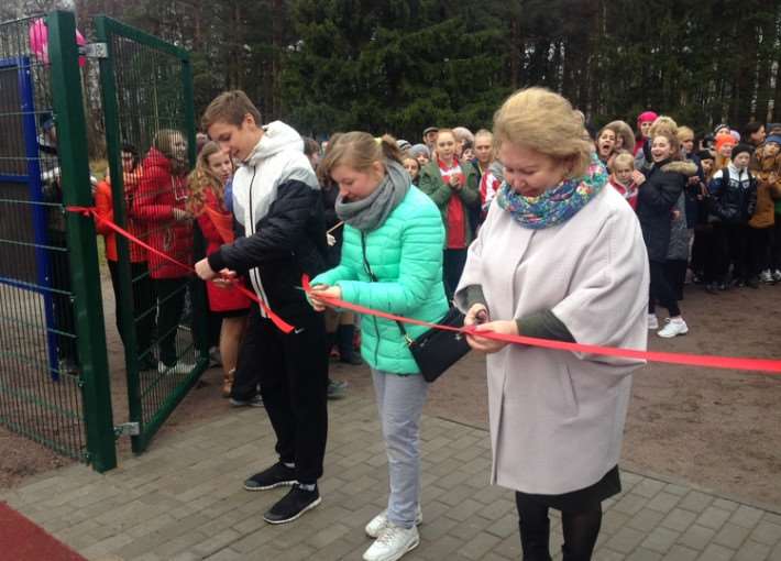 Новая спортплощадка открыта в Сясьстрое