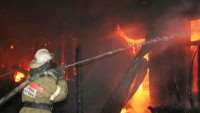 Пожар в садоводстве Волховского района
