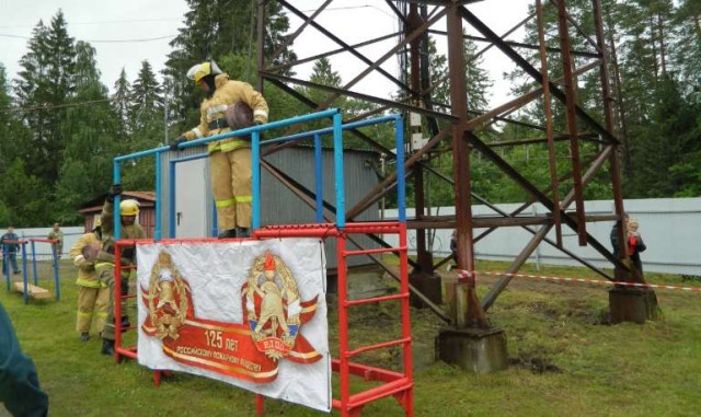 Соревнования среди добровольных пожарных команд
