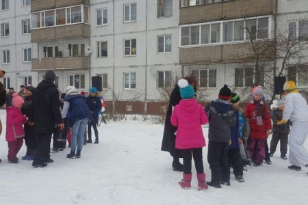 Открытие детской площадки в Сясьстрое