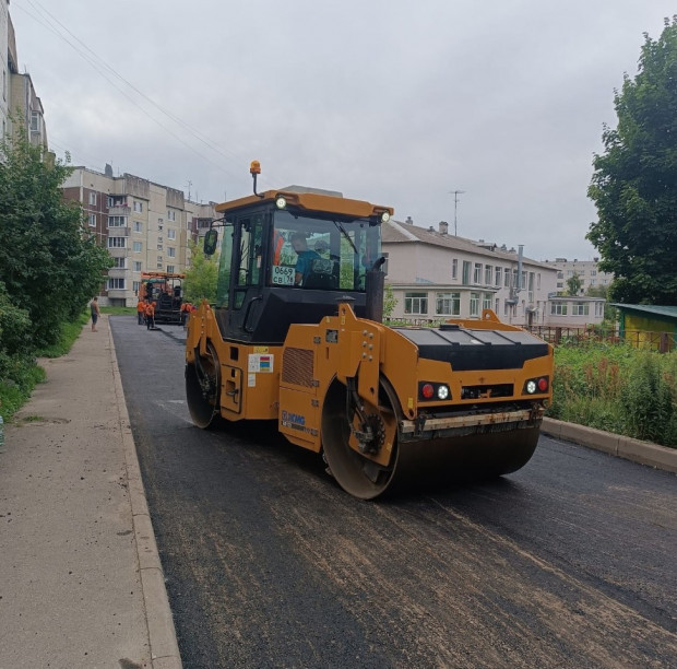 Ремонт дорог в микрорайонах «В» и «Южный» Новой Ладоги