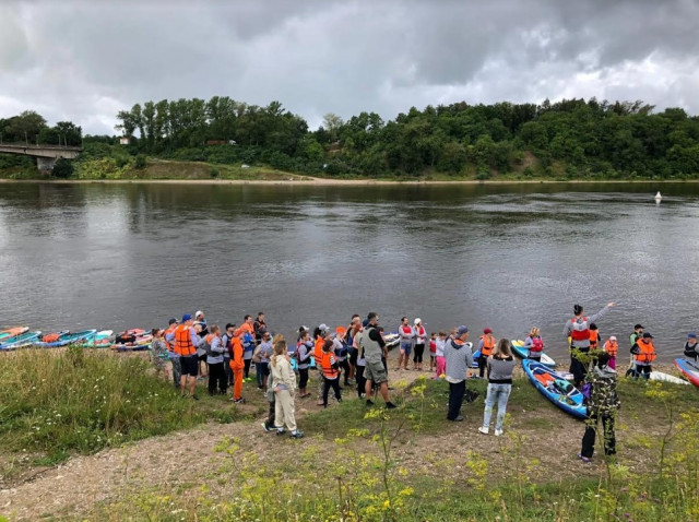 Спортсмены и любители сплавились по реке Волхов