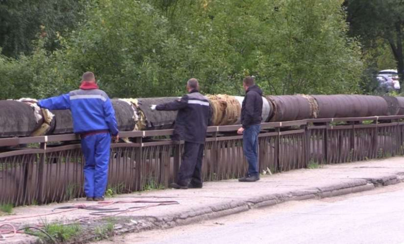 Ремонт трубопровода в Сясьстрое