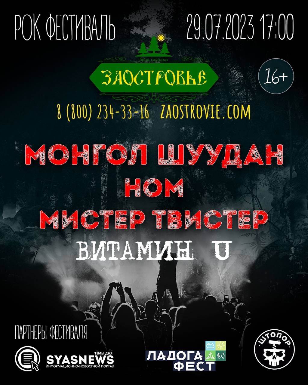 Рок-концерт в Заостровье, Волховский район