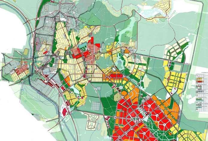 Генеральный план застройки поселка