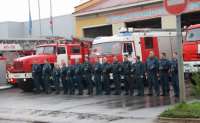 Пожарные Ленинградской области простились с погибшими коллегами 