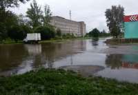 Город Волхов частично затоплен