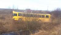 Рейсовый автобус попал в ДТП в Волховском районе