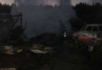 В Волхове на Волгоградской сгорел гараж