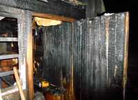 В Волховском районе сгорела баня